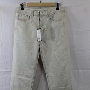 Helmut Lang Off White Relaxed Taper Jeans Size 28